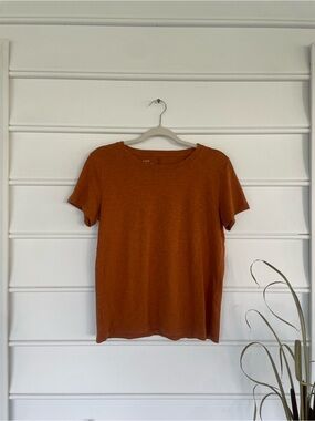 J. Crew Burnt Orange Girlfriend Tee